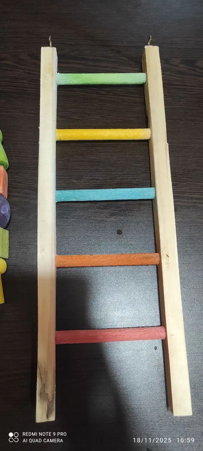 وسایل قفس پرنده(پله و اویز بازی)|لوازم جانبی حیوانات|شاهین‌شهر, شهرک ردانی پور|دیوار