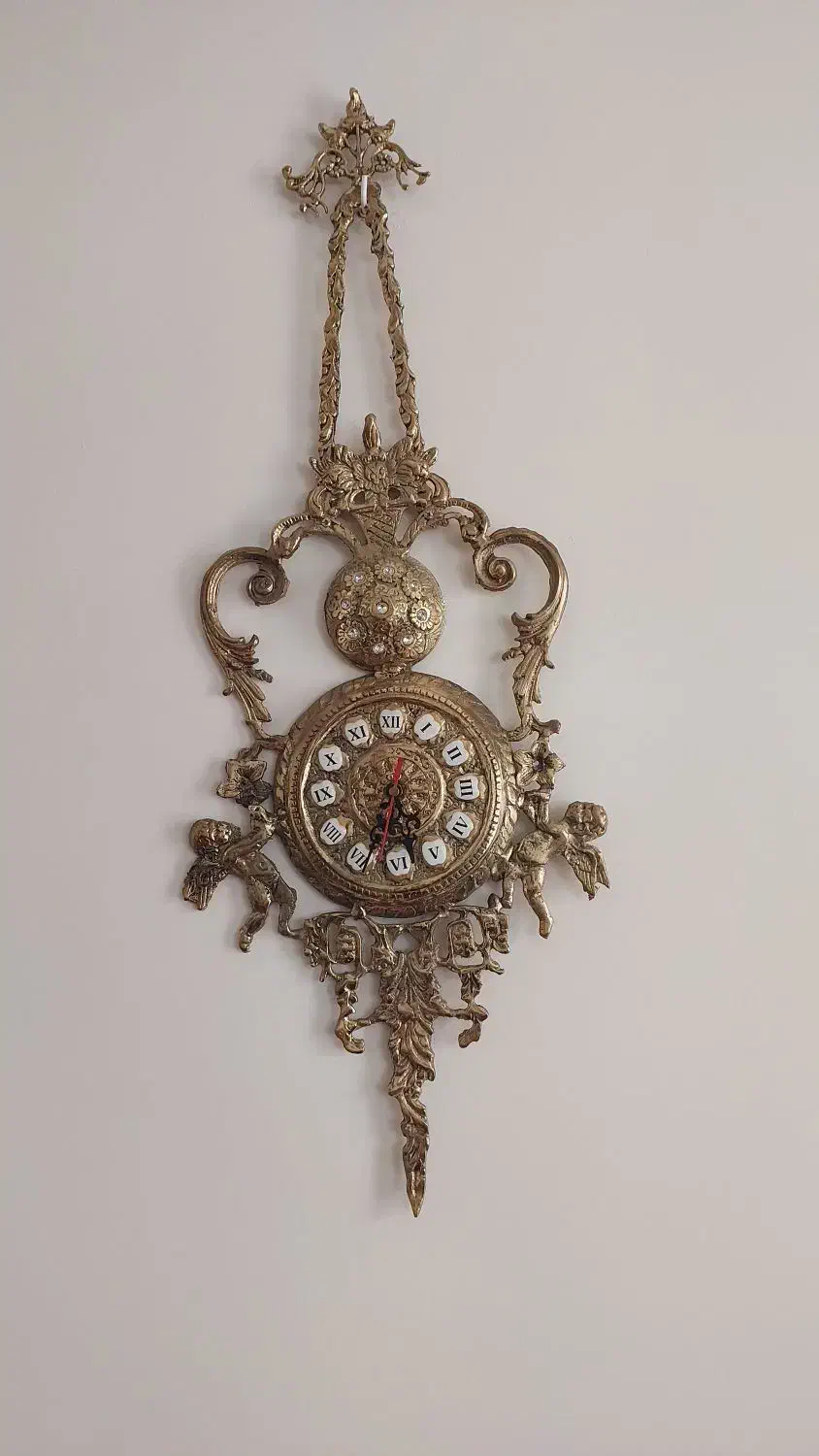 ساعت برنز فرشته سنگین وزن|ساعت دیواری و تزئینی|تبریز, |دیوار