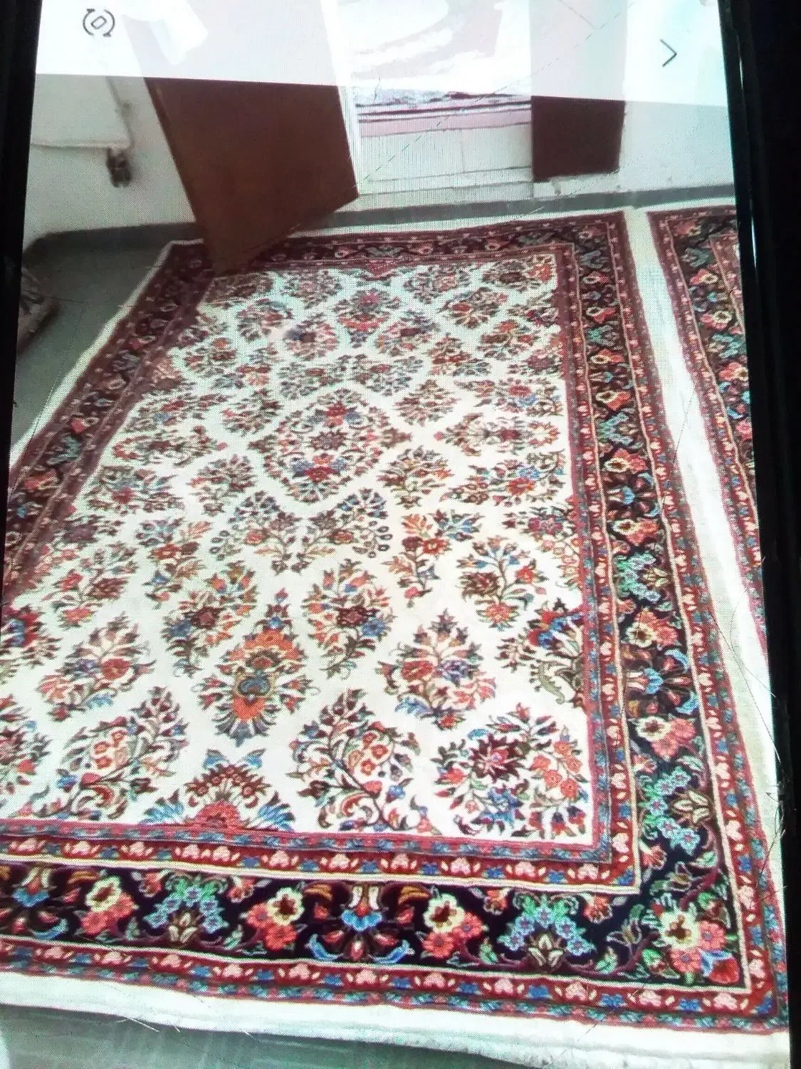 فرش شیش متری دست بافت جفت ۱۶۰  تومن|فرش|نهاوند, |دیوار