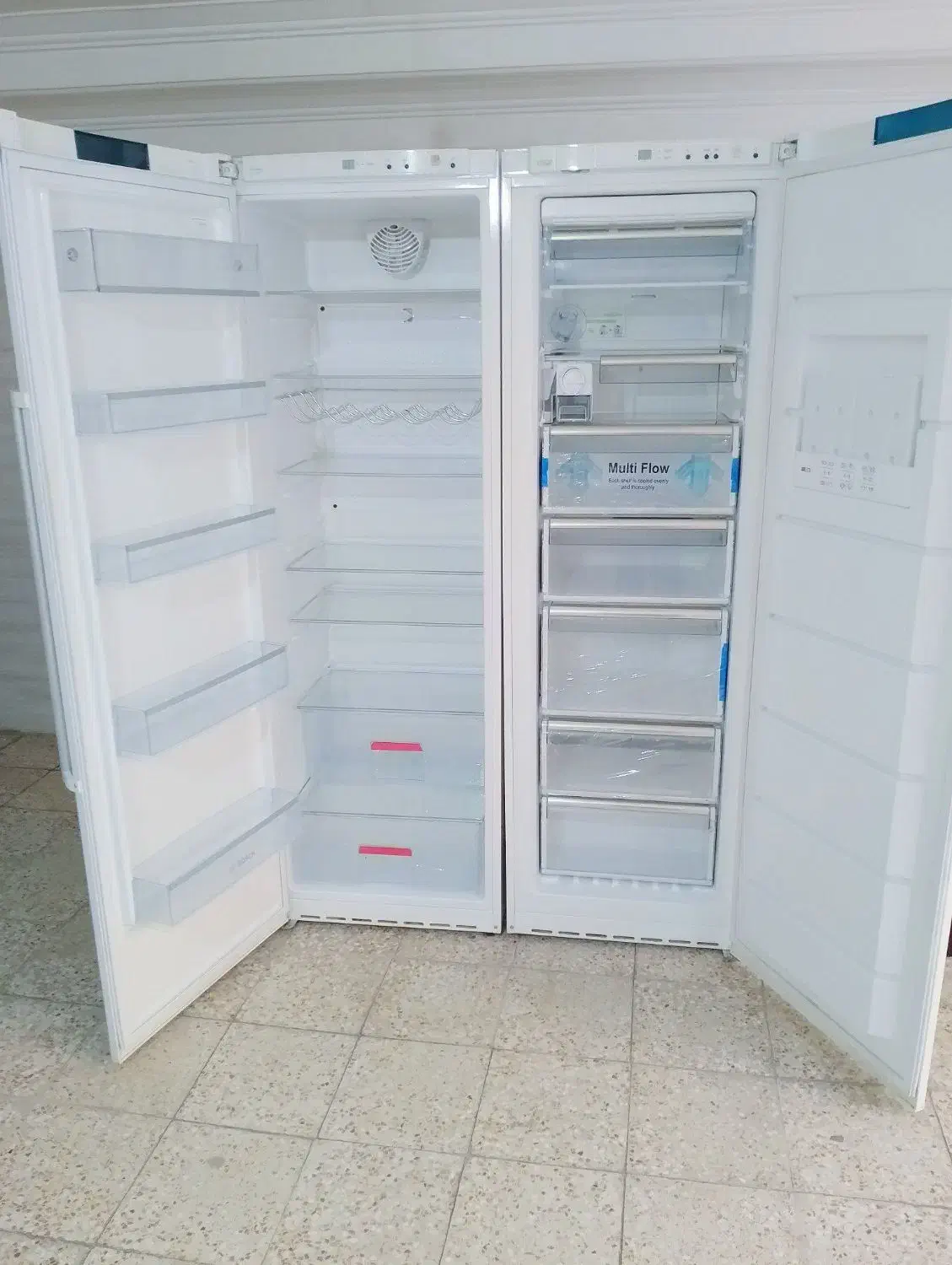 یخچال و فریزر دوقلو بوش اصل آلمان ۴۴فوت سالم وتمیز|یخچال و فریزر|تهران, مهرآباد|دیوار