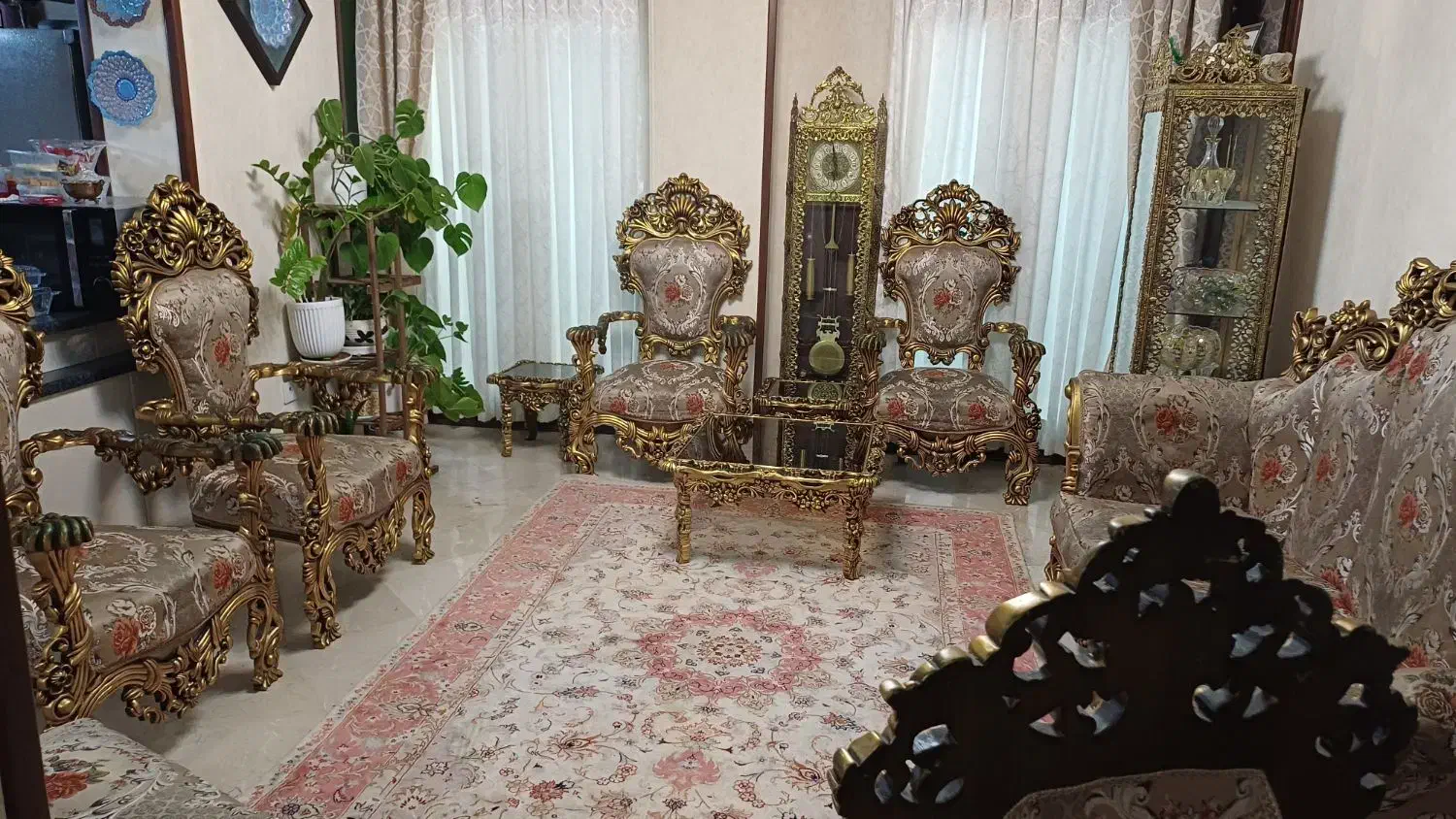 ست مبلمان استیل طلایی مشکی|مبلمان خانگی و میز عسلی|تهران, پاسداران|دیوار