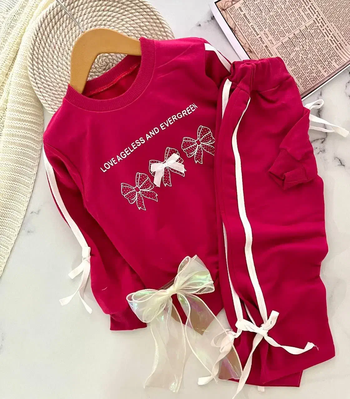 لباس شلوار بچه گانه بنفش و سرخابی|کفش و لباس بچه|کرج, گلشهر|دیوار