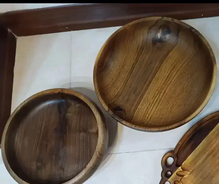 میوه خوری و آجیل خوری  چوب گردو|ظروف سرو و پذیرایی|قدس, شهرک فرزان|دیوار