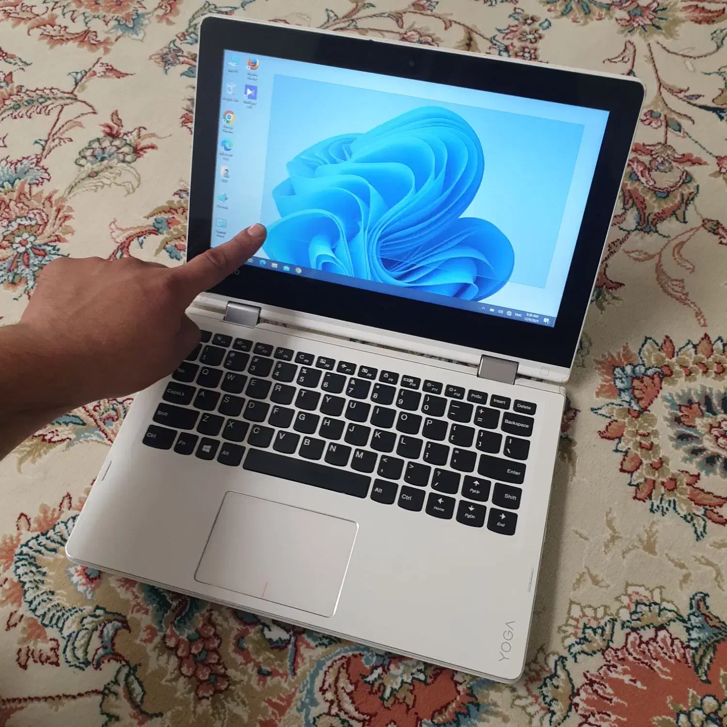 لپ تاپ Lenovo لمسی در حد نو|رایانه همراه|شیراز, قالیشویی|دیوار