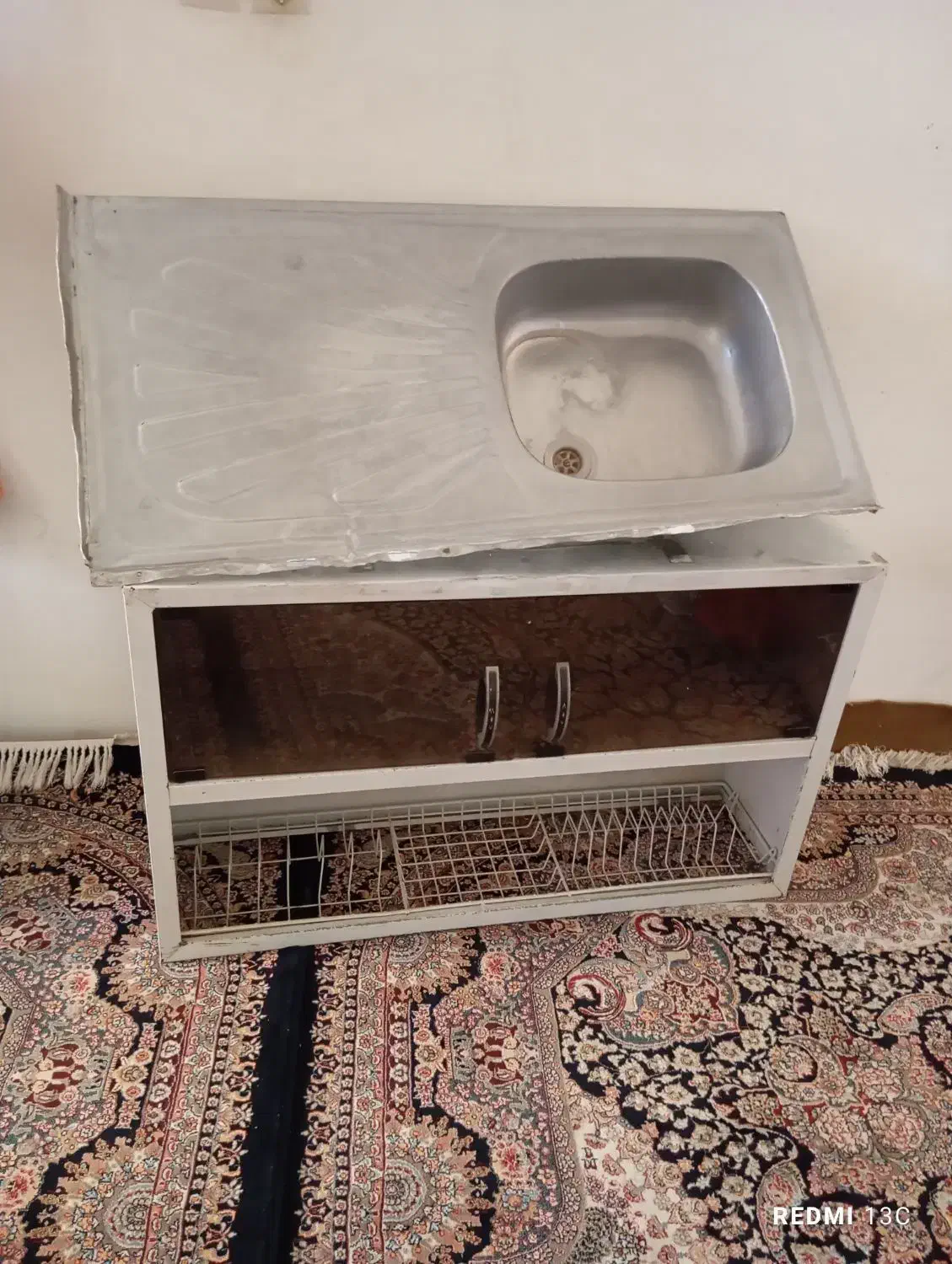 آبچکان کابینت سینگ|آب‌چکان و نظم‌دهنده ظروف|کرمانشاه, |دیوار