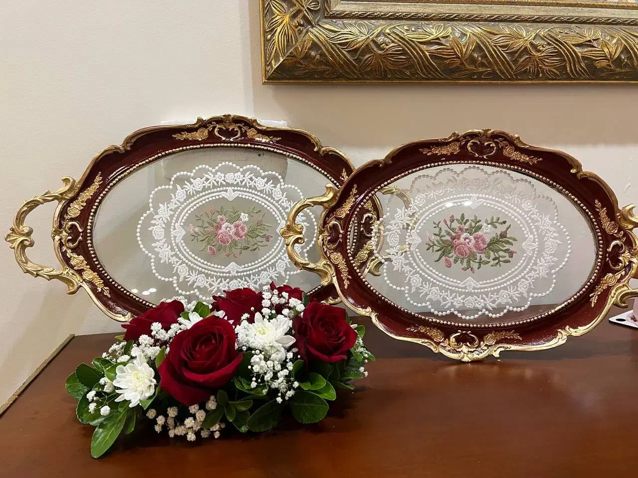 سینی جهیزیه پذیرایی خواستگاری دکوری|ظروف سرو و پذیرایی|مشهد, رضاشهر|دیوار