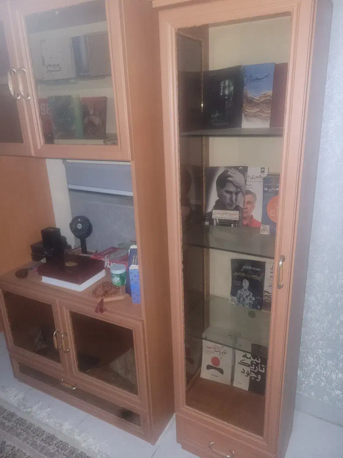 کمد با شیشه-زیر تلوزیونی-دراور با آینه|جاکفشی، کمد، دراور|لاهیجان, گلستان|دیوار