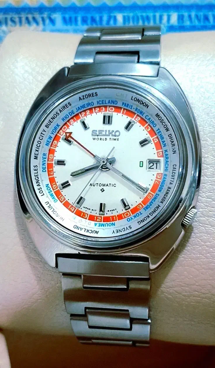 سیکو WORLD TIME جهانمای ژاپنی.آنتیک|ساعت|تهران, سلسبیل شمالی|دیوار