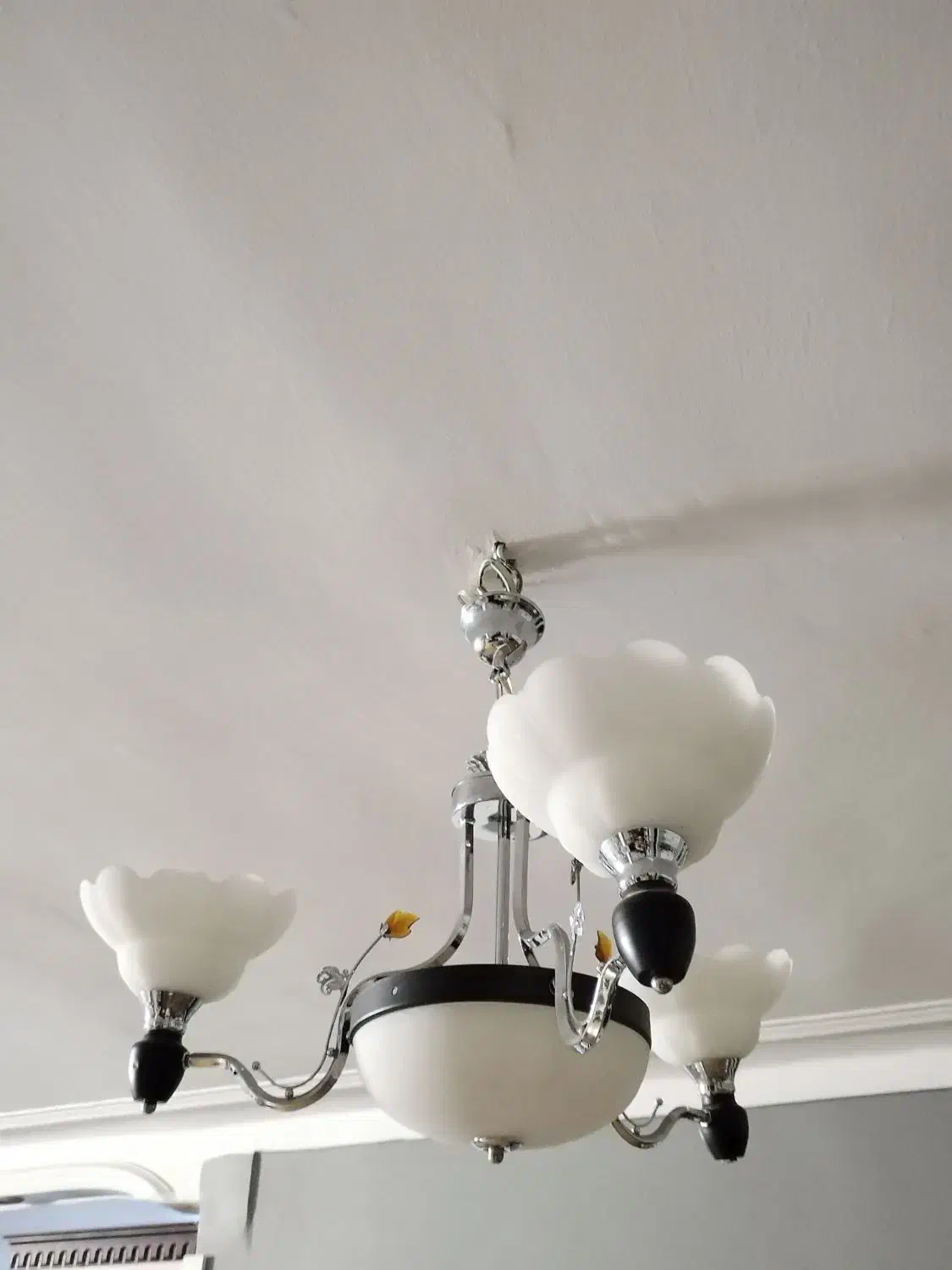 لوستر 3 شاخه 6 شعله|لوستر و چراغ آویز|قزوین, |دیوار