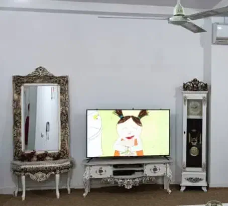 ست آینه و ساعت و میز تی وی خورموج|بوفه، ویترین، کنسول|خورموج, |دیوار