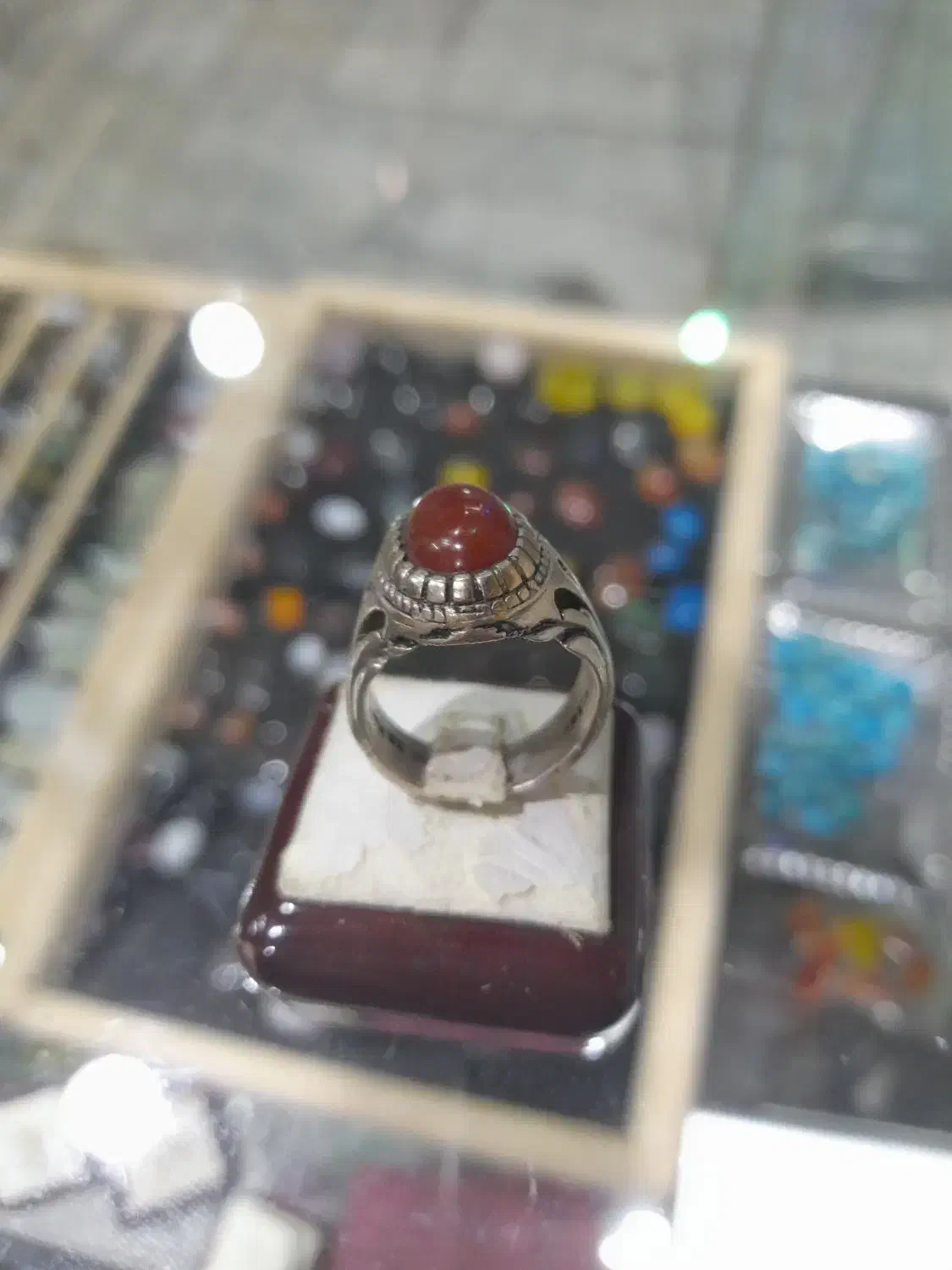 انگشتر عقیق سرخ|جواهرات|قزوین, |دیوار