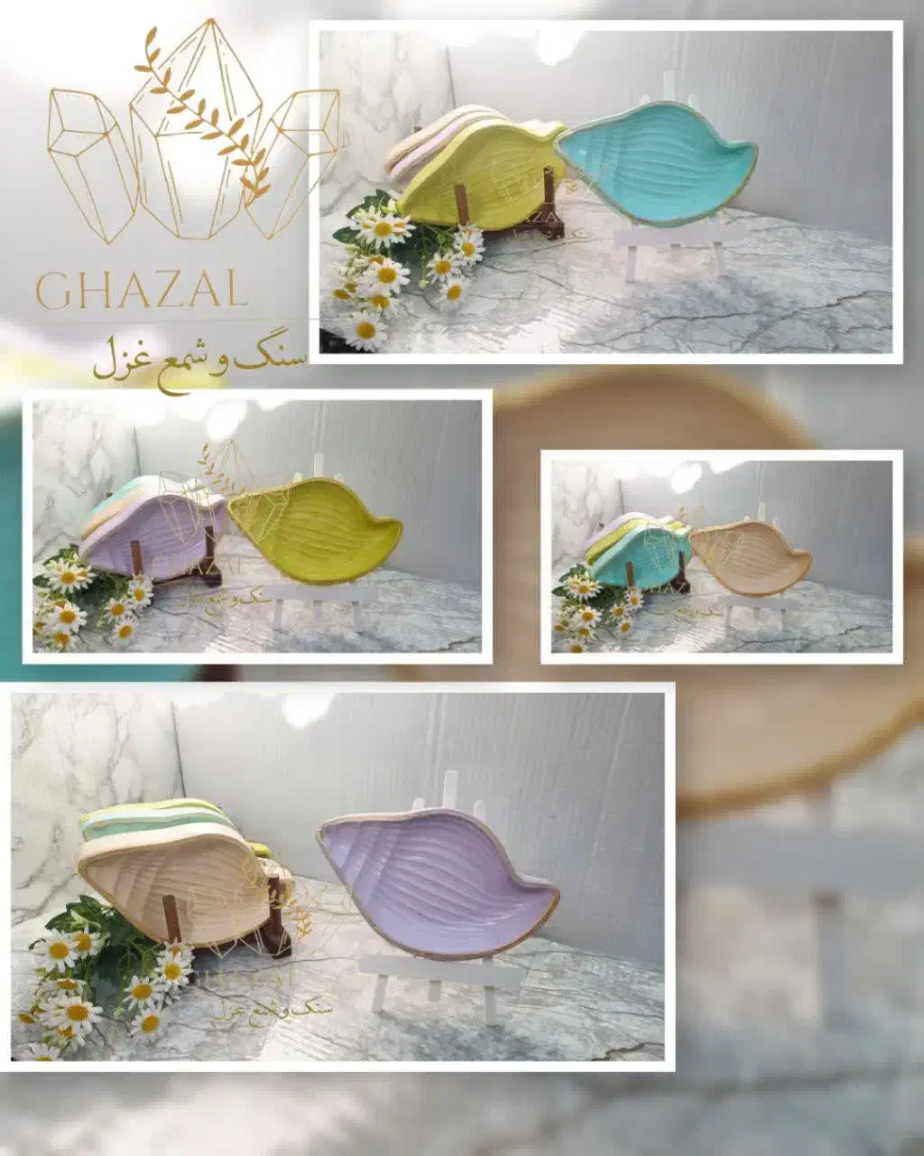 ظرف دکوری سنگ مصنوعی طرح چوب|صنایع دستی و سایر لوازم تزئینی|تیران, |دیوار