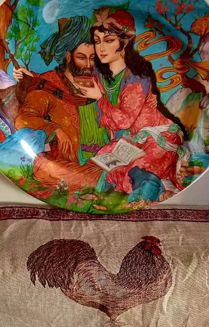 ملامین قدیمی دیس خیام نیشابوری مناسب شب یلدا|ظروف سرو و پذیرایی|تهران, والفجر|دیوار