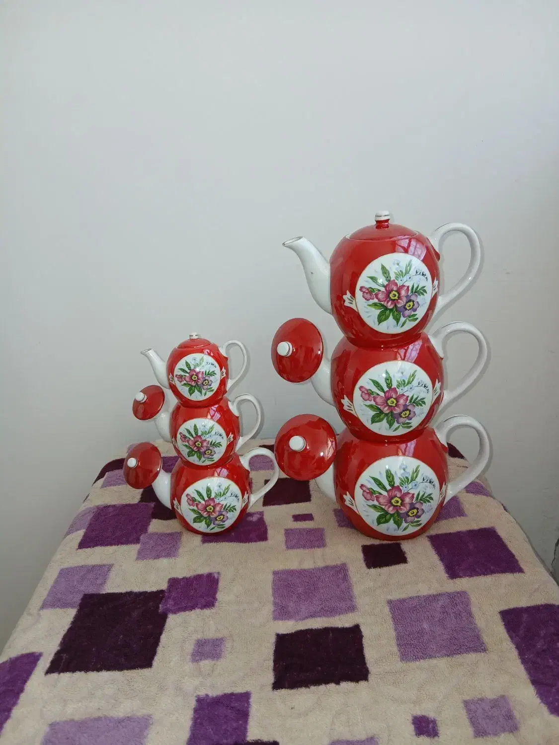 قوری چینی طرح دار|صنایع دستی و سایر لوازم تزئینی|کرمان, |دیوار