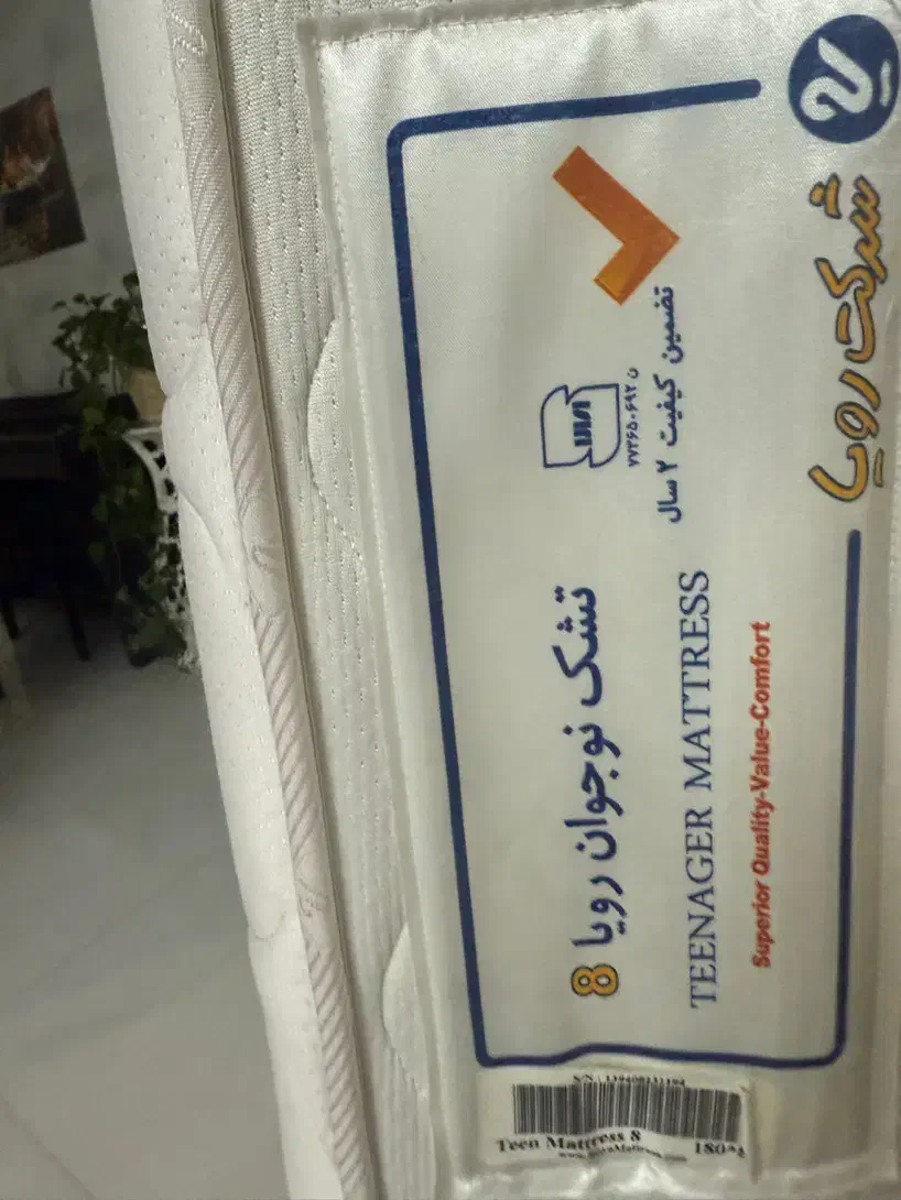 تخت یکنفرهنوجوان دخترانه همرا تشک رویا نو|تخت و سرویس خواب|تهران, سردارجنگل|دیوار