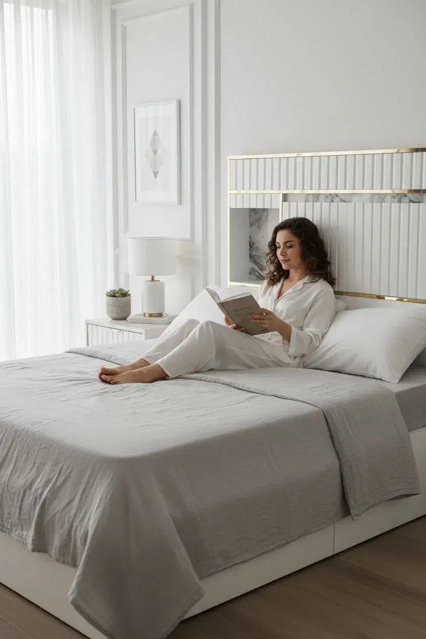 تخت ۱ نفره وکیوم، لمسه، روتختی|تخت و سرویس خواب|بندر دیر, |دیوار