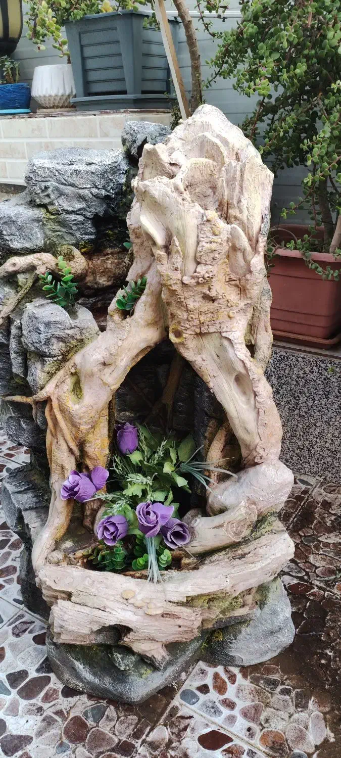 آبنما فایبر گلاس صخره ای ارزان****|صنایع دستی و سایر لوازم تزئینی|کرمان, |دیوار