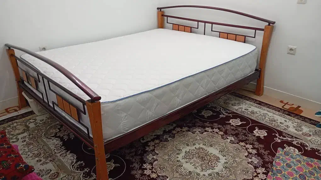 تخت خواب دونفره با تشک|تخت و سرویس خواب|نهاوند, |دیوار