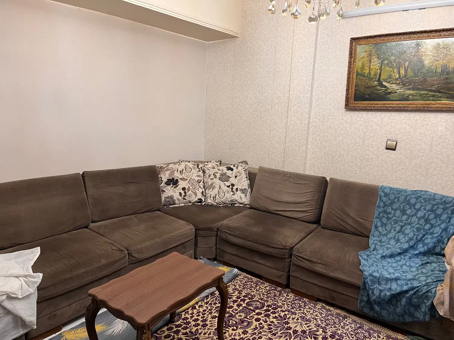 یک دست مبل ال ۷ نفره|مبلمان خانگی و میز عسلی|تهران, باغ فیض|دیوار