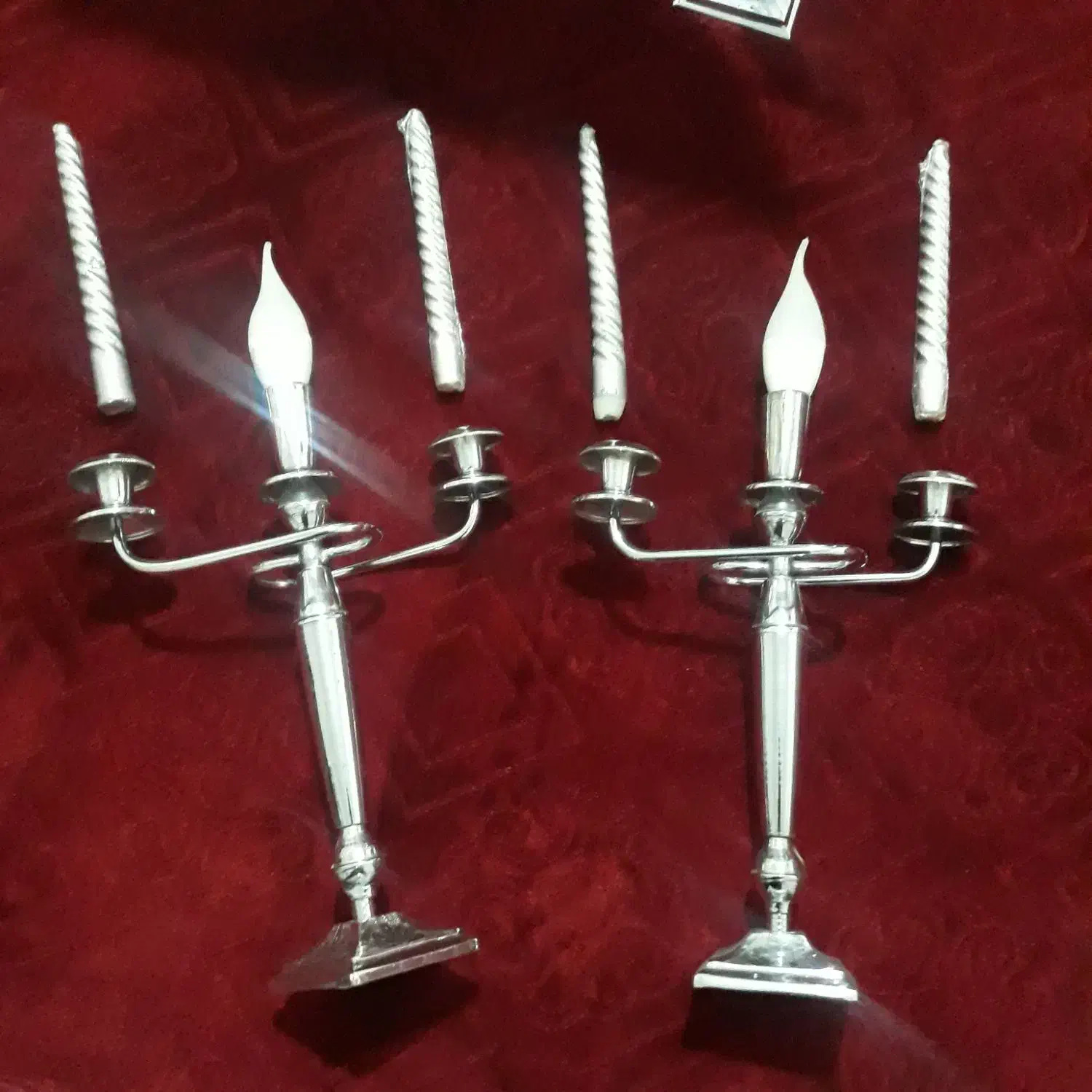 آئینه و شمعدان طرح استیل|آینه|اردبیل, |دیوار