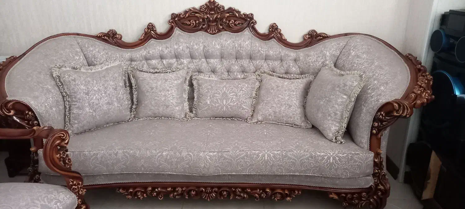 مبل ۷ نفره میز غذاخوری ۸ نفره سرویس کامل|مبلمان خانگی و میز عسلی|کهریزک, |دیوار