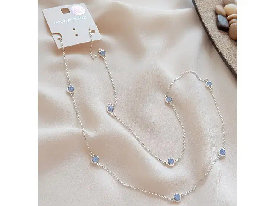 رولباسی یک ردیفه نگین سواروسکی آبی روشن|بدلیجات|شیراز, فخرآباد (دروازه کازرون)|دیوار