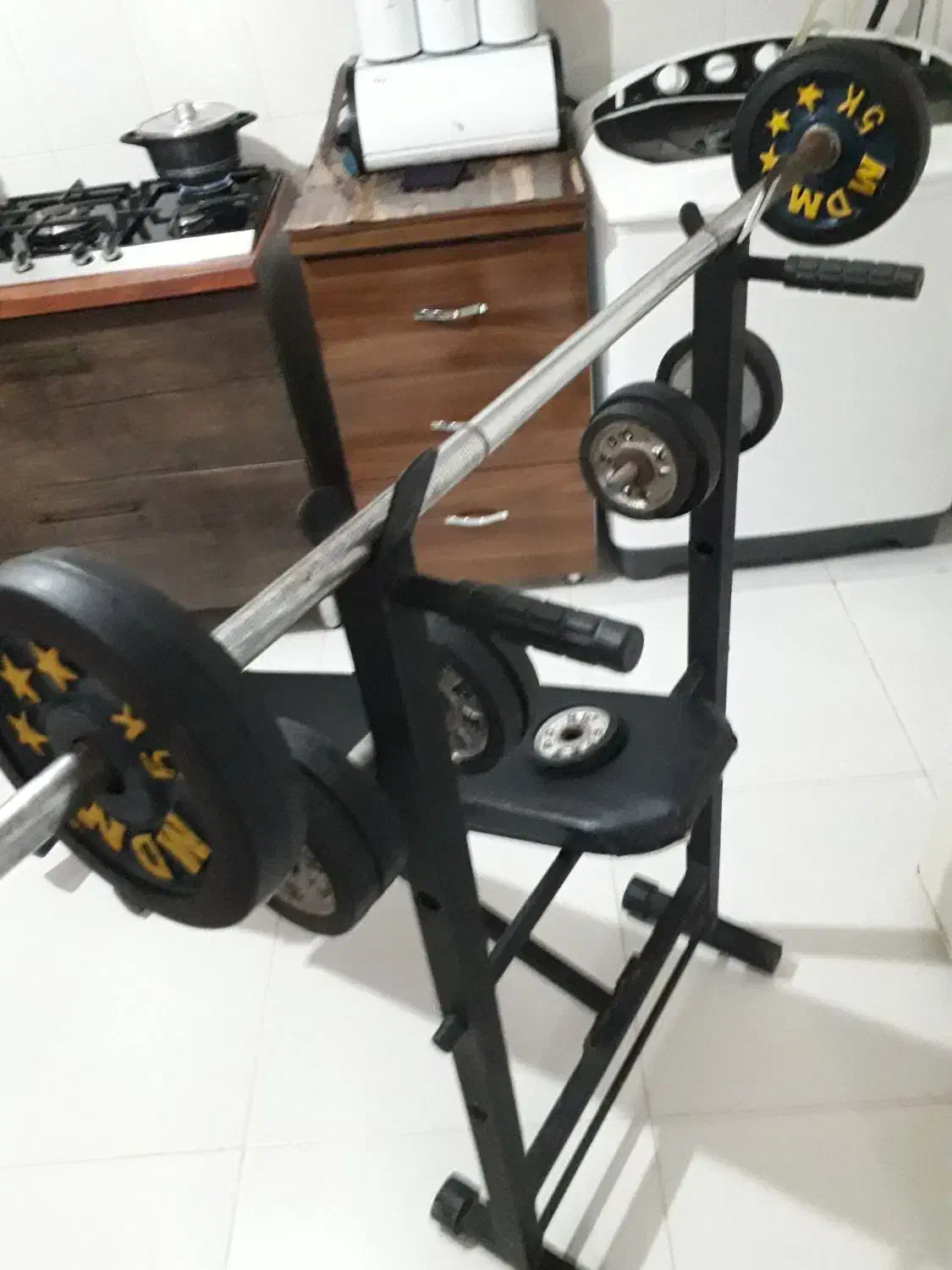 بدنسازی دمبل هالتر میز چند کاره و..|تجهیزات ورزشی|بجنورد, |دیوار