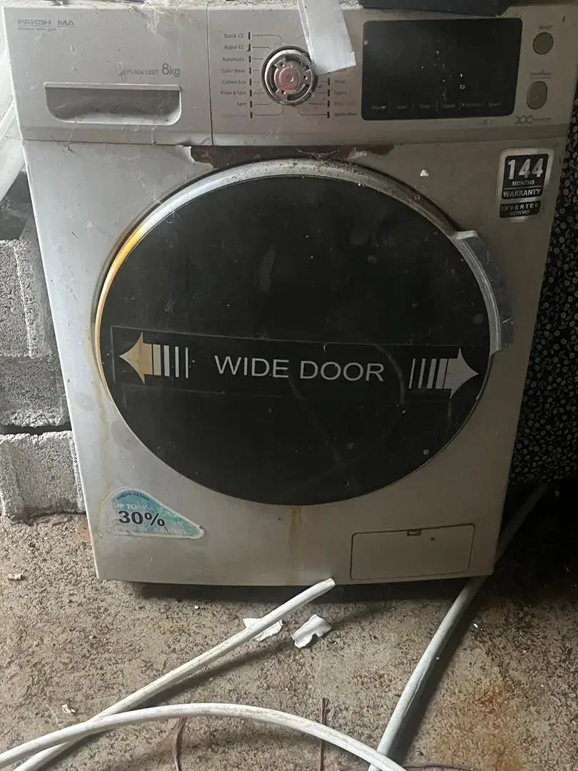 برقی|ماشین لباسشویی و خشک‌کن لباس|چاف و چمخاله, |دیوار