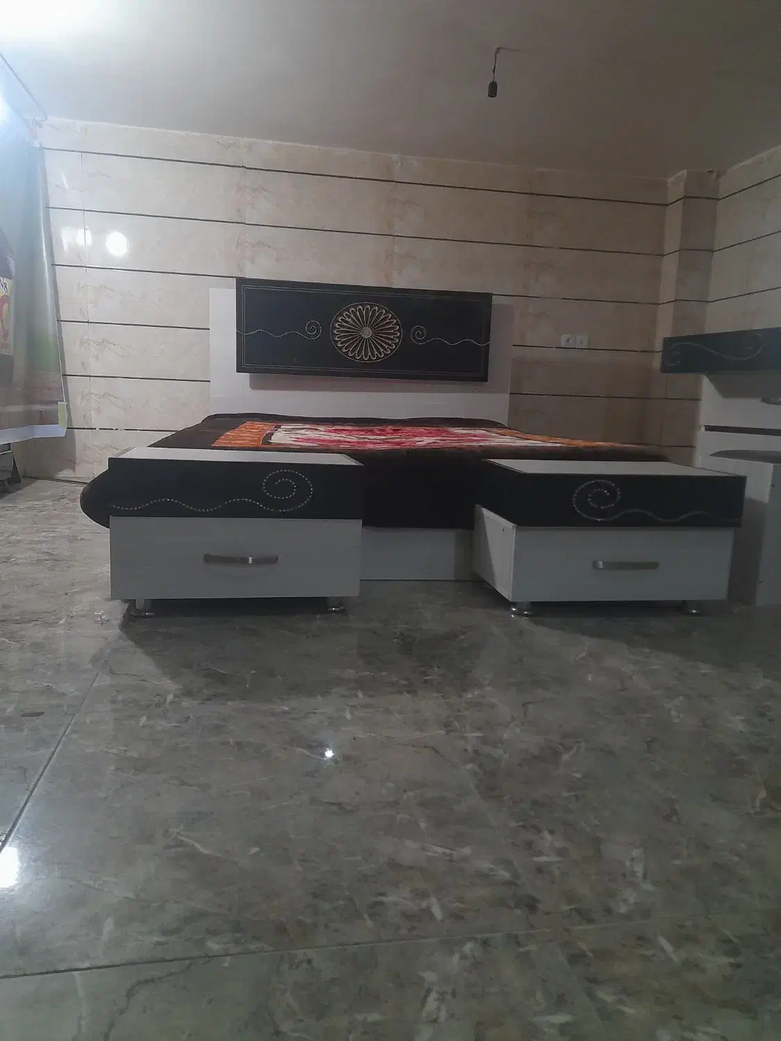 تخت دونفره باتشک طبی|تخت و سرویس خواب|سنندج, |دیوار