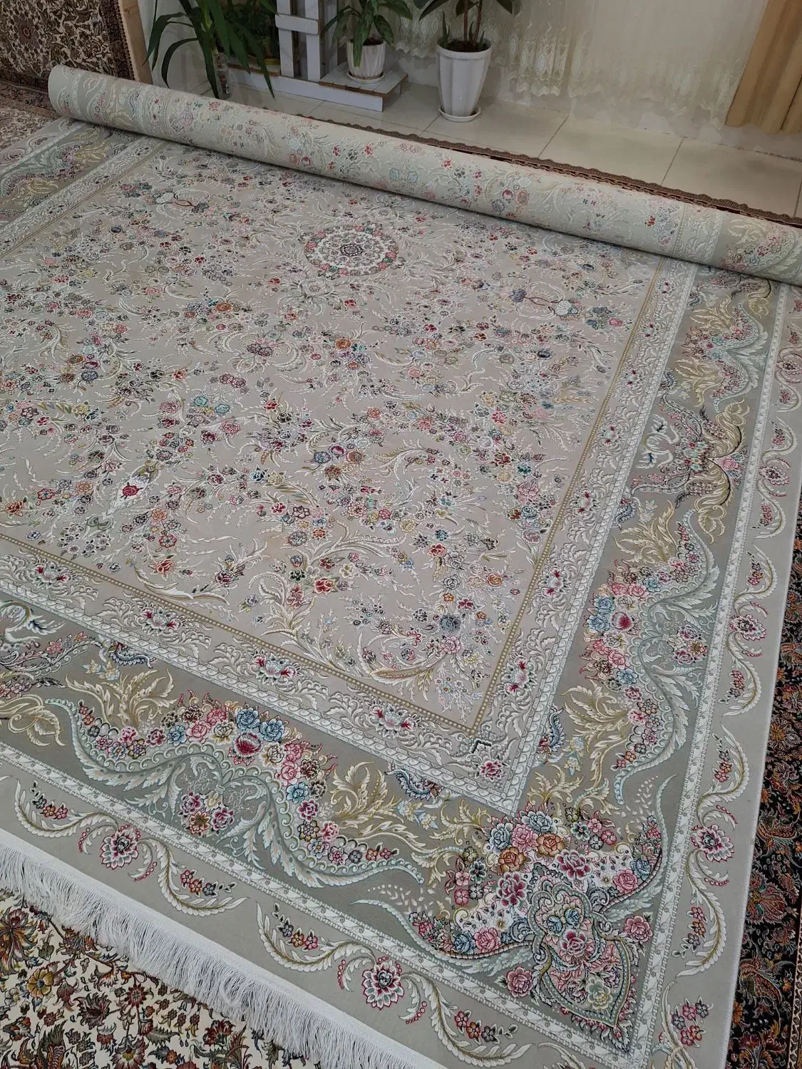 فرش ۱۲ متری جفت ۱۵۰۰ شانه|فرش|کرمانشاه, |دیوار