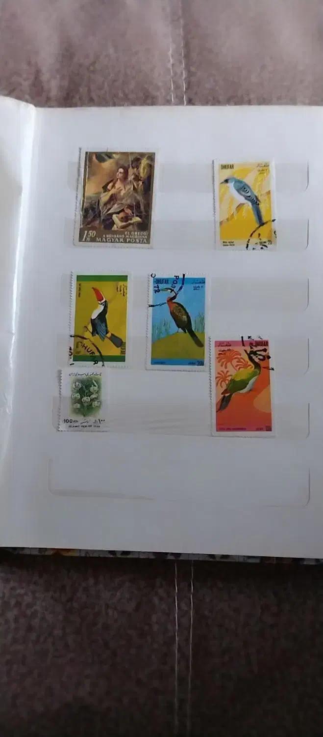 آلبوم تمبر قدیمی|کلکسیون سکه، تمبر، اسکناس|بجنورد, |دیوار