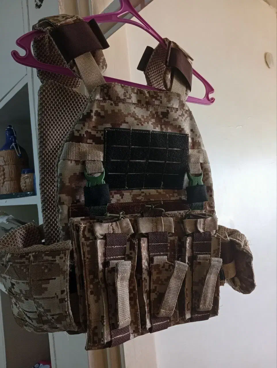 جلیقه تجهیزات تاکتیکال|کوهنوردی و کمپینگ|فولادشهر, B1|دیوار