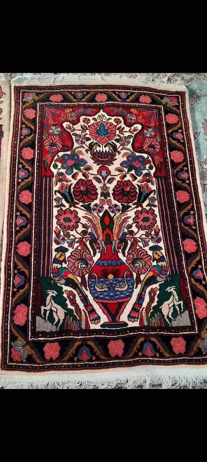 فرش دستبافت طرح سنقروکلیایی،کرک و پشم|فرش|کرمانشاه, |دیوار