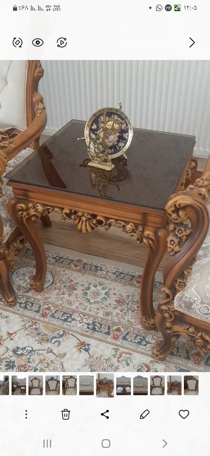 مبل سلطنتی|مبلمان خانگی و میز عسلی|محمدیه-قزوین, |دیوار