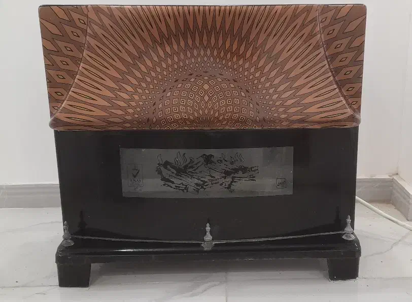 بخاری سالم منقل برنجی  کوزه و خمره کهنه وقدیمی|بخاری، هیتر، شومینه|لاهیجان, کاروانسرابر|دیوار