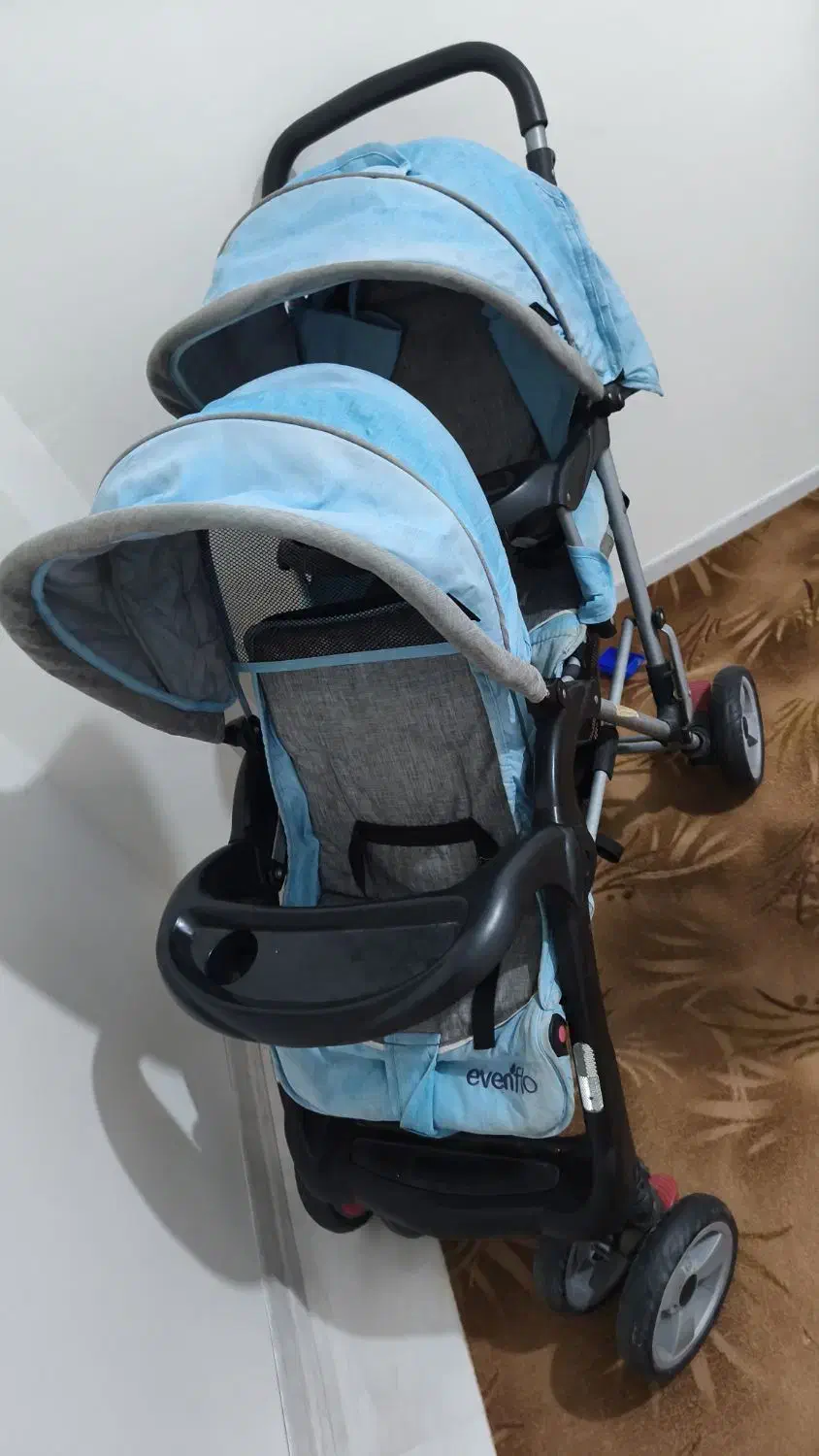 کالسکه دوقلو مارک ایونفلو|کالسکه و لوازم جانبی|ماهدشت, |دیوار