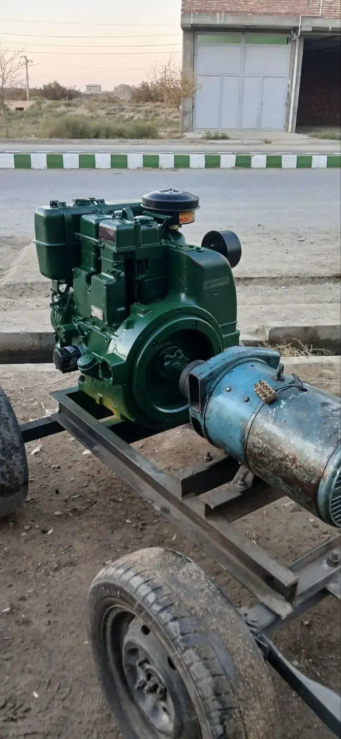 موتور برق لیستر دوسیلند ۱۶ اسب با ژنراتور ۷.۵کاوا|ماشینآلات صنعتی|میاندوآب, |دیوار