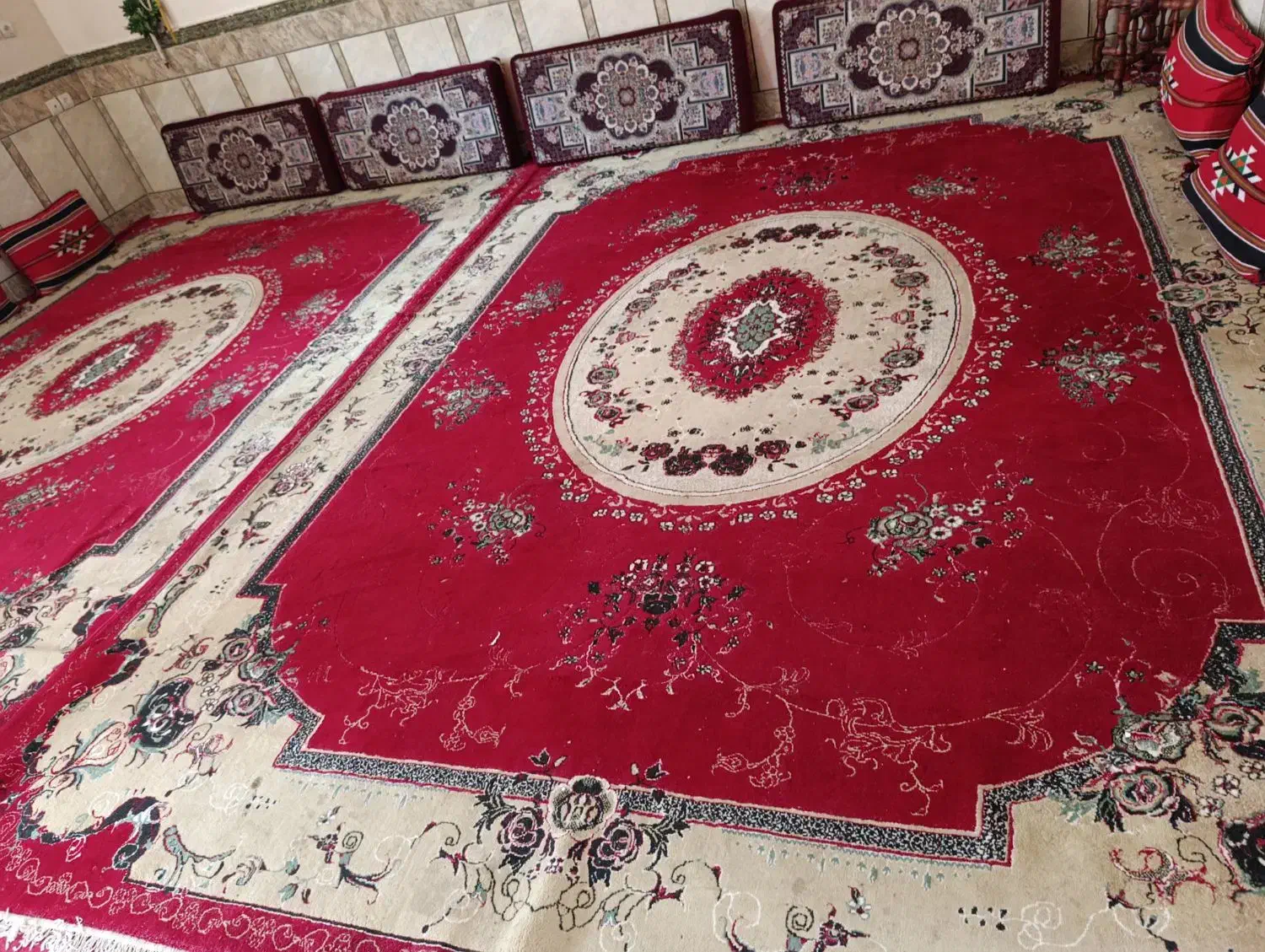 یک جفت فرش ۱۲ متری درحمیدیه|فرش|حمیدیه, |دیوار