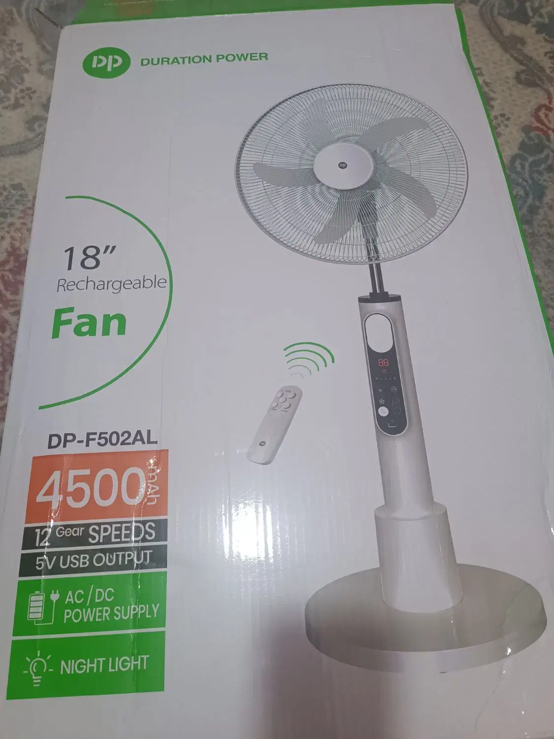پنکه dp 502al|پنکه و تصفیه‌کنندهٔ هوا|جیرفت, |دیوار
