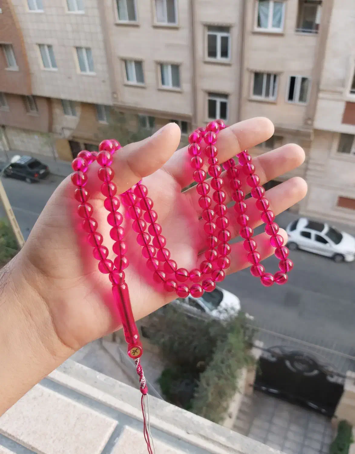 تسبیح سندلوس سرخابی|کلکسیون اشیاء عتیقه|تهران, بهمن یار|دیوار