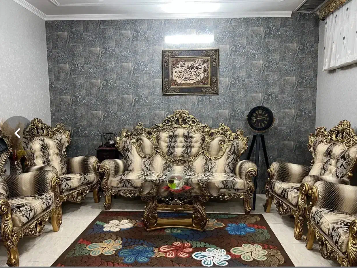 مبل ۷نفره استیل(سلطنتی)|مبلمان خانگی و میز عسلی|یزد, |دیوار
