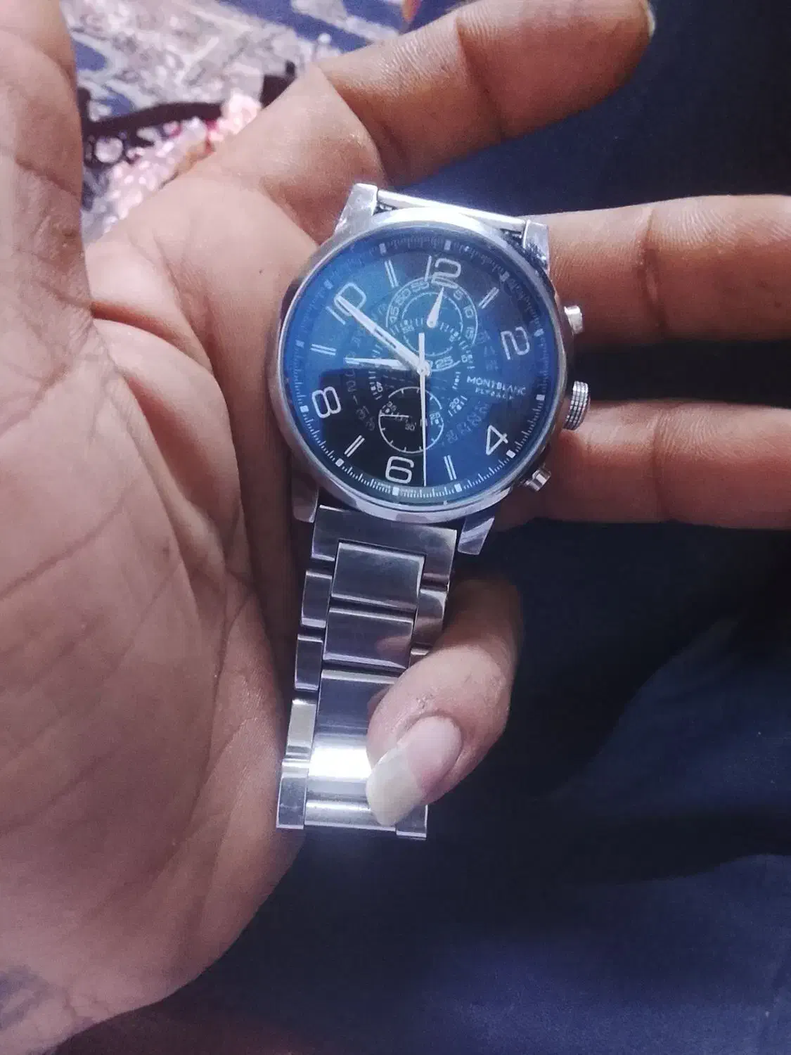 ساعت motblancاصل معاوضه با گوشی وساعت هم رده|ساعت|خرمآباد, |دیوار