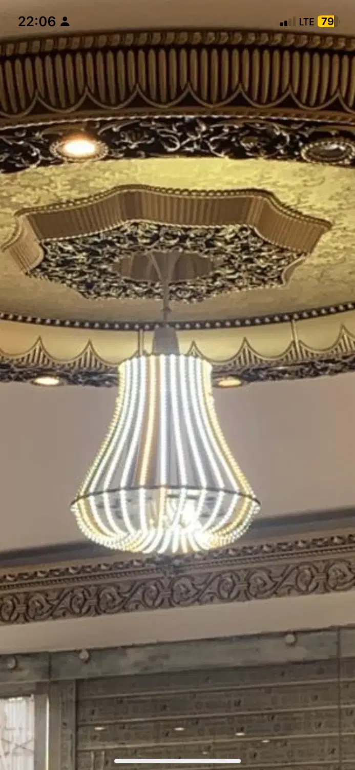 چراغ لامپ پنل سقفی دست ساز smd نئون لوستر پرنور.|لامپ و چراغ|فردیس, فردیس|دیوار