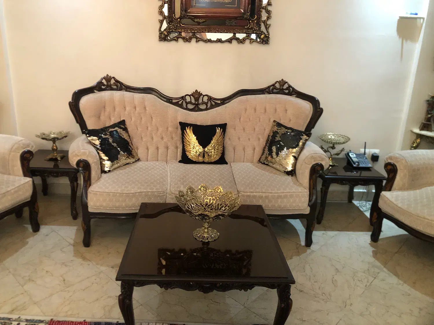 مبلمان سلطنتی ۹ نفره|مبلمان خانگی و میز عسلی|تهران, آشتیانی|دیوار
