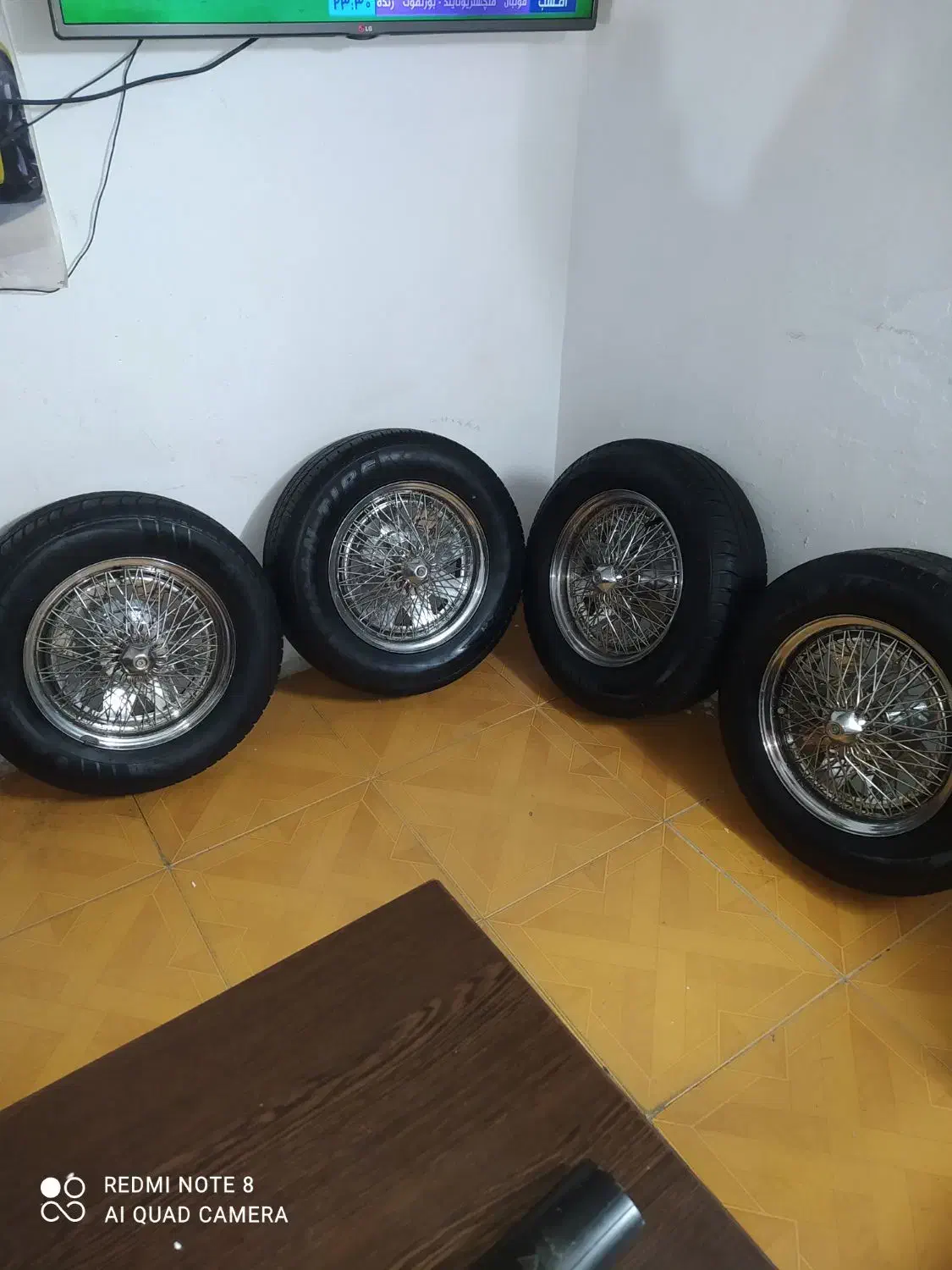 4عدد رینگ لاستیک کالسکه ای درحد لاستیک 90درصد|قطعات یدکی و لوازم جانبی|اراک, |دیوار