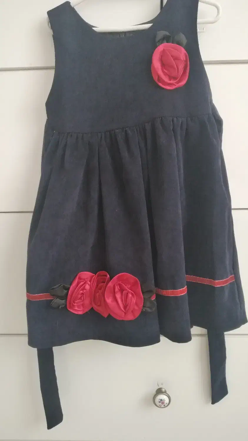 پیراهن مخمل مجلسی دخترانه خارجی|کفش و لباس بچه|مشهد, ولیعصر (شهرک غرب)|دیوار