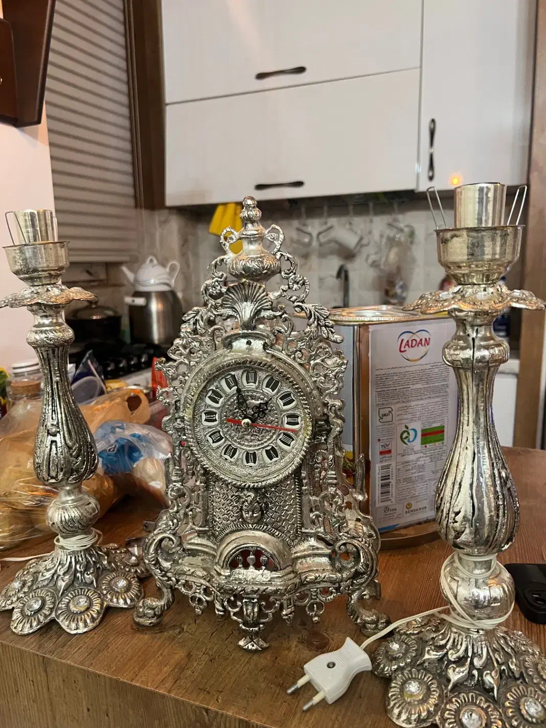 آینه شمعدان برنز|آینه|هشتگرد, شهرک گلها|دیوار