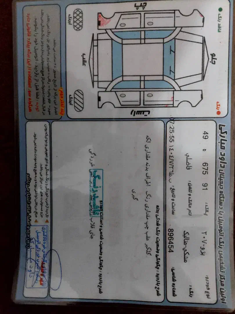 ۲۰۷ مدل ۹۶|خودرو سواری و وانت|اردبیل, |دیوار