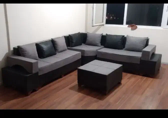 مبل هفت نفره ال دسته دوبل|مبلمان خانگی و میز عسلی|چهاردانگه (تهران), |دیوار