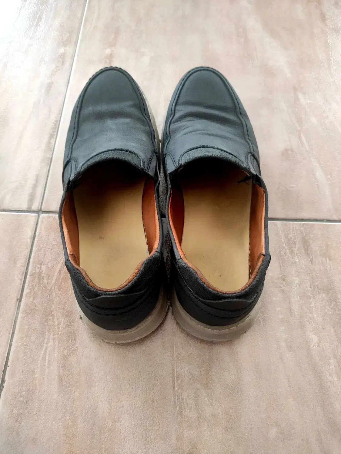 کفش چرم سرمه‌ای سایز 44|کیف، کفش، کمربند|زاهدان, |دیوار